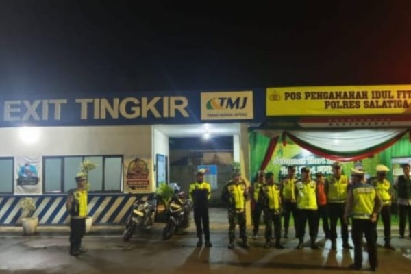 Kapospam Exit Tol Salatiga Himbau Anggota Jaga Kewaspadaan Antisipasi Kepadatan Arus